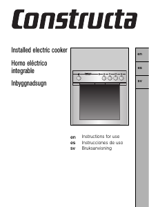 Manual de uso Constructa CH12850 Cocina