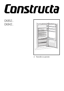 Priročnik Constructa CK842EF30 Hladilnik