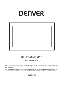 Bruksanvisning Denver PFF-1513 Digital fotoram