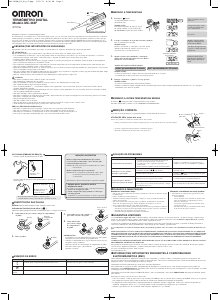 Manual Omron MC-343F Termómetro
