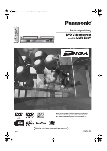 Bedienungsanleitung Panasonic DMR-E75VEG DVD-player