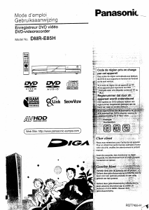 Handleiding Panasonic DMR-E85HEG DVD speler