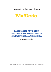 Manual de uso MX Onda Leon Radio para coche