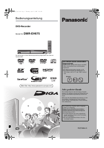 Bedienungsanleitung Panasonic DMR-EH675 DVD-player
