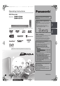 Manual Panasonic DMR-EX88 DVD Player