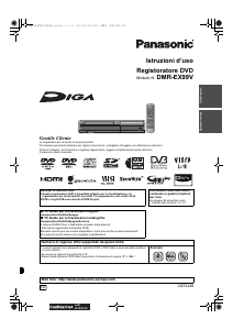 Manuale Panasonic DMR-EX99V Lettore DVD