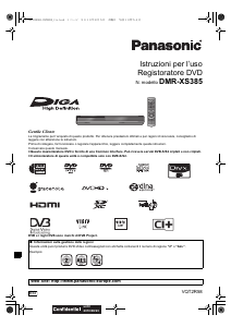 Manuale Panasonic DMR-XS385 Lettore DVD