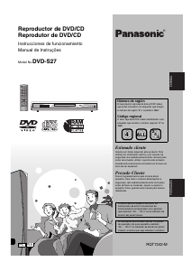 Manual de uso Panasonic DVD-S27PL Reproductor DVD