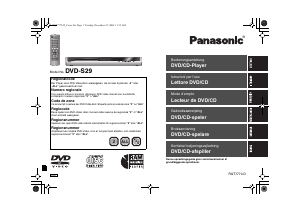 Mode d’emploi Panasonic DVD-S29E Lecteur DVD