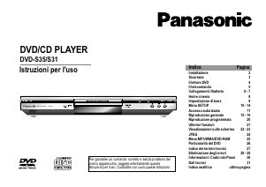 Manuale Panasonic DVD-S31EG Lettore DVD