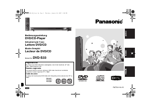 Mode d’emploi Panasonic DVD-S33 Lecteur DVD