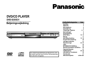 Brugsanvisning Panasonic DVD-S35 DVD afspiller