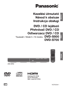 Manuál Panasonic DVD-S500 Přehrávač DVD