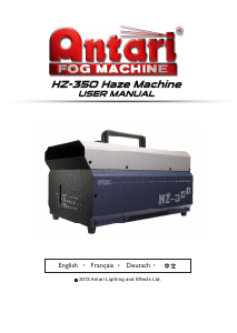 Handleiding Antari HZ-350 Rookmachine