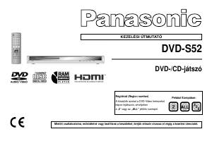 Használati útmutató Panasonic DVD-S52 DVD-lejátszó