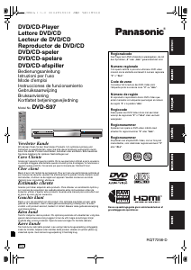 Manual de uso Panasonic DVD-S97E Reproductor DVD