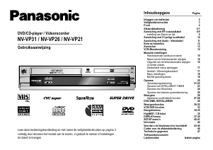 Handleiding Panasonic NV-VP21EC DVD-Video combinatie