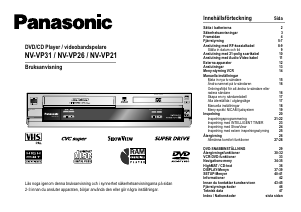 Bruksanvisning Panasonic NV-VP31EC DVD-Video Kombination