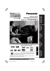 Mode d’emploi Panasonic PV-D4754S Combi DVD-vidéo
