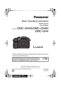 Handleiding Panasonic DMC-GH4 Digitale camera