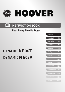 Kullanım kılavuzu Hoover DMH D1013A2X-S Kurutma makinesi