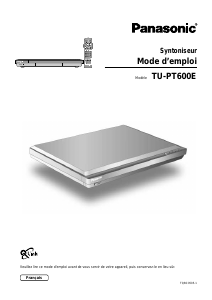 Mode d’emploi Panasonic TU-PT600 Récepteur numérique