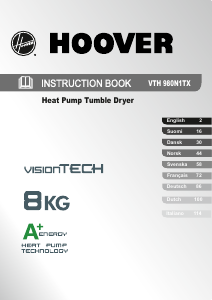 Handleiding Hoover VTH 980NA1TX-S Wasdroger