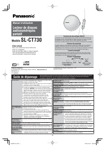 Mode d’emploi Panasonic SL-CT730 Lecteur CD portable