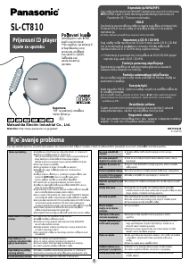 Priručnik Panasonic SL-CT810 Discman