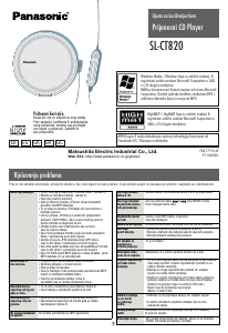 Priručnik Panasonic SL-CT820 Discman