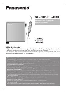 Návod Panasonic SL-J905 Discman