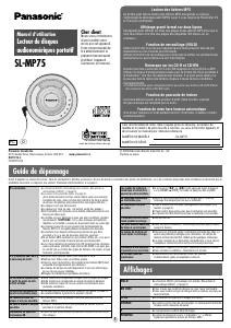 Mode d’emploi Panasonic SL-MP75 Lecteur CD portable