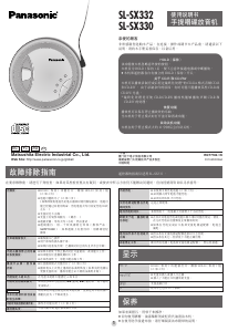 说明书 松下 SL-SX330 携式CD播放器