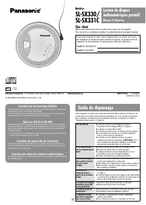 Mode d’emploi Panasonic SL-SX331C Lecteur CD portable