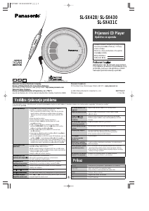 Priručnik Panasonic SL-SX430 Discman