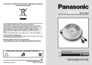 Návod Panasonic SL-SX445 Discman
