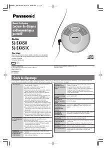 Mode d’emploi Panasonic SL-SX450 Lecteur CD portable