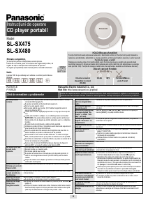 Manual Panasonic SL-SX475 CD player portabil