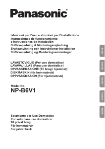 Brugsanvisning Panasonic NP-B6V1FIGB Opvaskemaskine