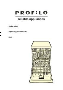Manual Profilo BM3121EA Dishwasher
