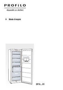 Mode d’emploi Profilo DF1029W3VV Congélateur