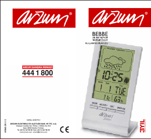 Kullanım kılavuzu Arzum AR 860 Bebe Meteoroloji istasyonu