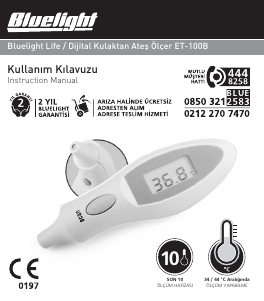 Kullanım kılavuzu Bluelight ET-100B Termometre