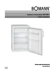 Bedienungsanleitung Bomann KS 2194.1 Kühlschrank