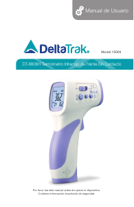 Manual de uso DeltaTrak DT-8806H Termómetro