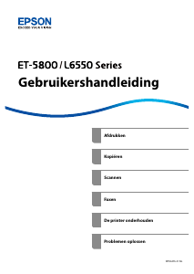 Handleiding Epson EcoTank ET-5800 Multifunctional printer