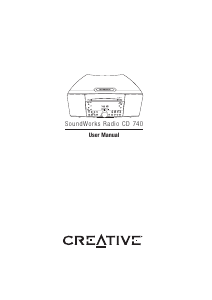 Manual de uso Creative CD 740 Reproductor de CD