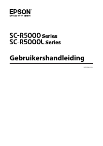 Handleiding Epson SureColor SC-R5000 Printer