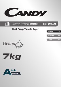 Handleiding Candy GCH 970 NA2T Wasdroger