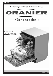 Bedienungsanleitung Oranier GAB 7579 Geschirrspüler